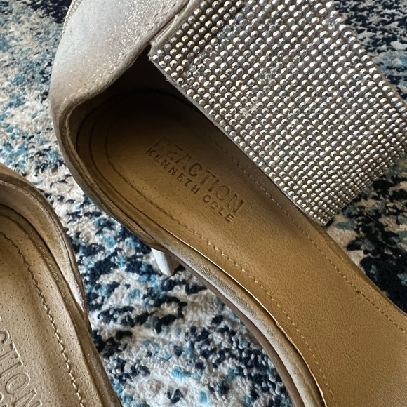 Stunning Silver Glitter Heels Size 7.5 - Picture 5 of 8